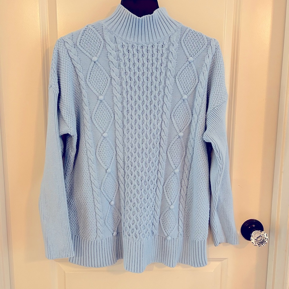 J. Crew funnel neck sweater, size M